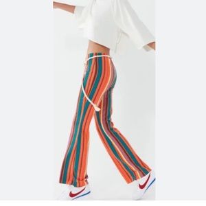 Urban Outfitters | 90s style | low pbell striped pants with rope belt | like new